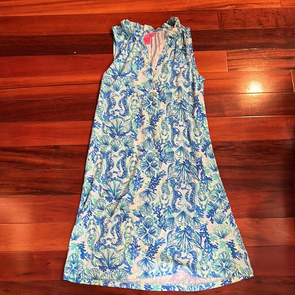 Lilly Pulitzer Mermaid Sea Horse Print Dress